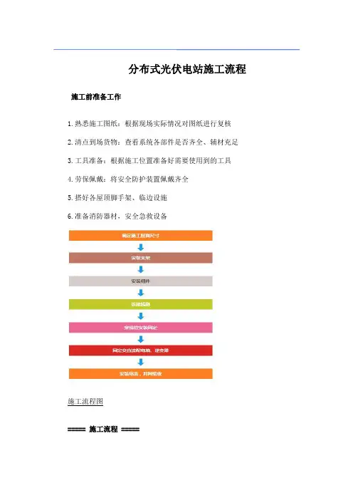 分布式光伏电站施工流程