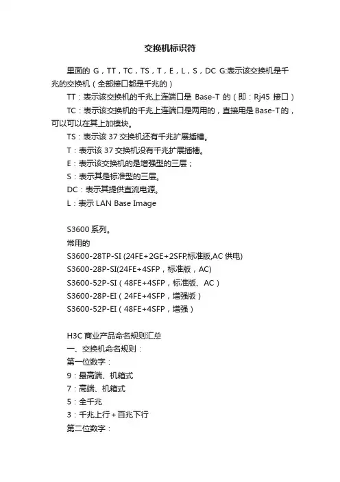 交换机标识符