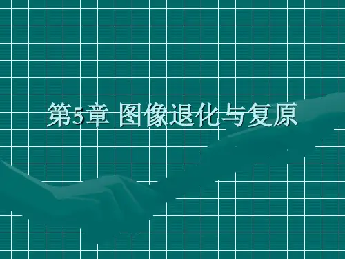 医学图像处理 第五章 图像复原