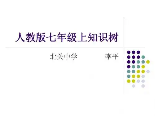人教版七年级上知识树PPT课件 人教版 (共8张PPT)