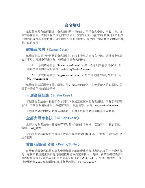 命名规则_精品文档