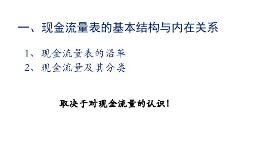 现金流量表及其质量分析
