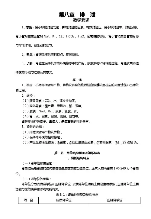 第八章  排泄
