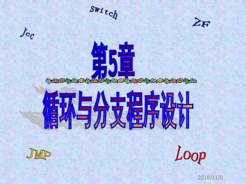 第5章 循环与分支程序设计