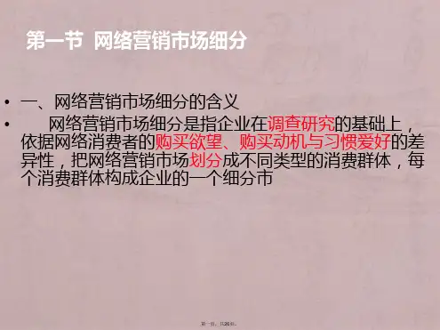 网络营销的目标市场定位