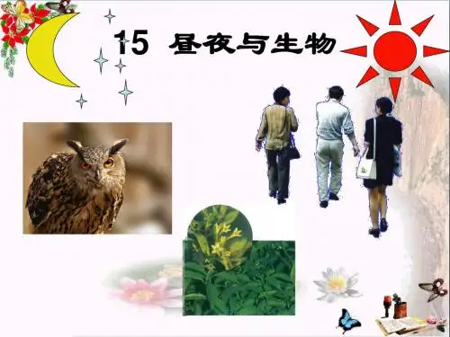 六年级科学上册昼夜与生物精选教学PPT课件1青岛版