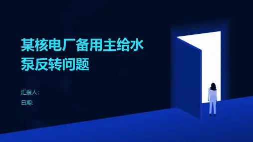 某核电厂备用主给水泵反转问题
