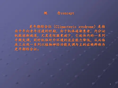 更年期综合征双语ppt课件
