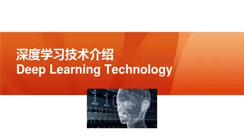 深度学习技术介绍PPT课件