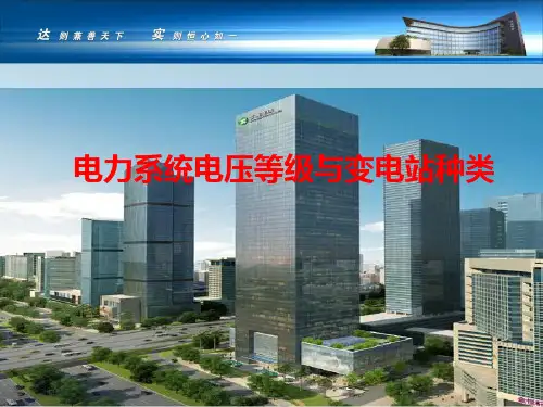 电力系统电压等级与变电站种类