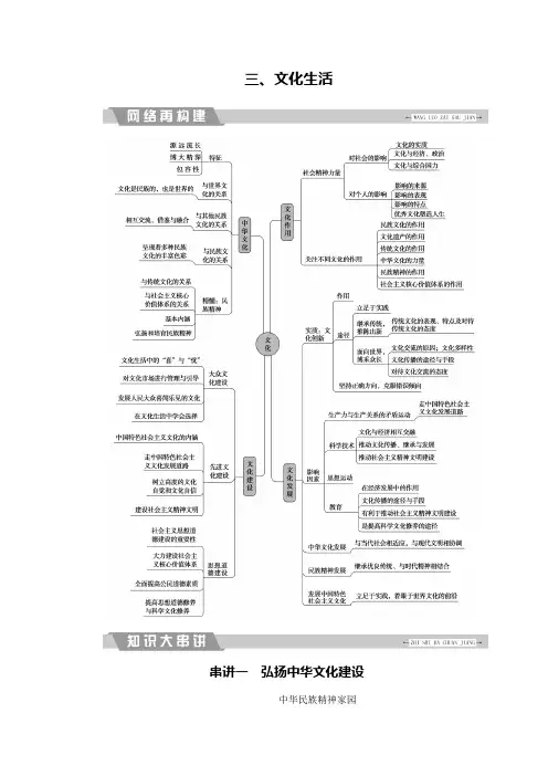 2018大二轮高考总复习政治文档：三、文化生活 含解析