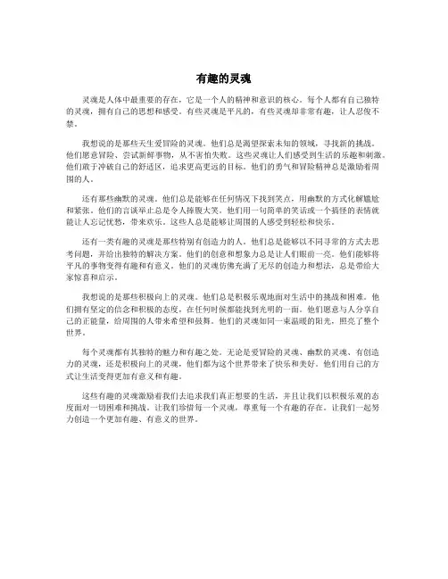 有趣的灵魂
