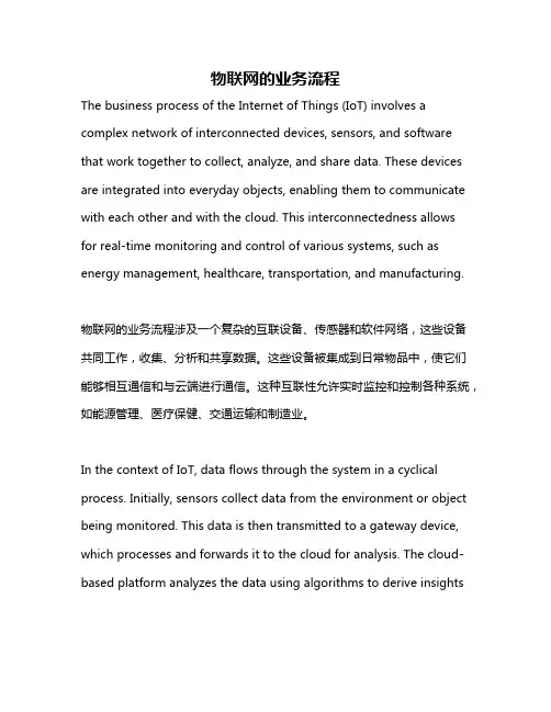 物联网的业务流程
