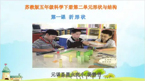 五年级下册科学精品PPT 折形状苏教版