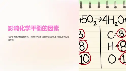 化学平衡经典课件影响化学平衡的因素