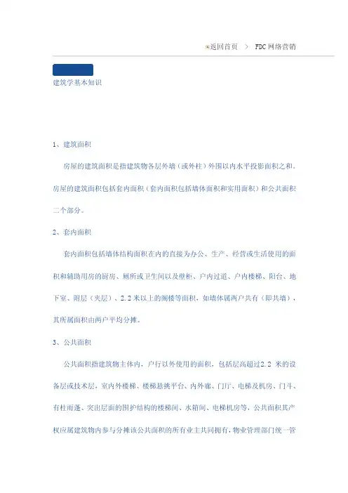 建筑学名词解释