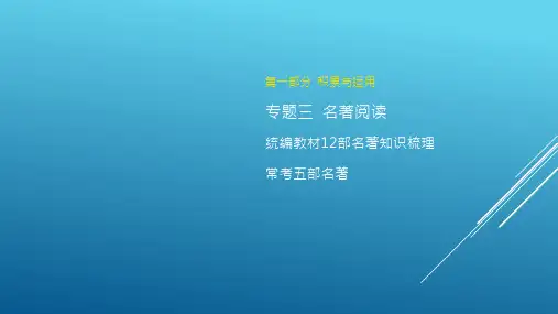 2024年中考语文(福建地区)专题复习：名著知识梳理《水浒传》课件(共40张PPT)