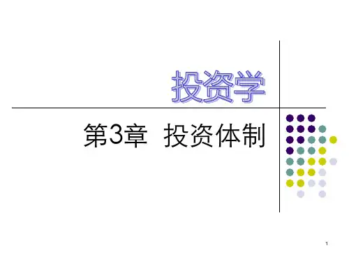 第3章投资体制