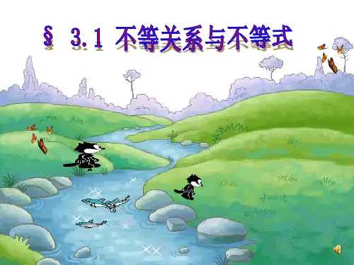 不等关系与不等式-ppt