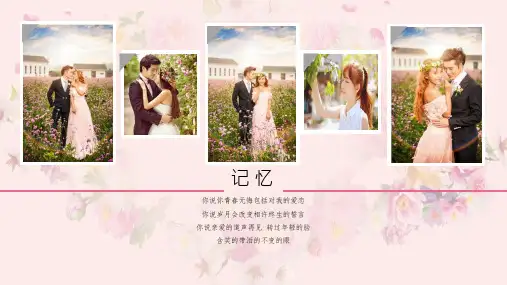 我们结婚啦浪漫爱情PPT完美版模板