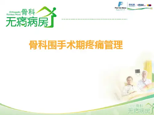 骨科围手术期疼痛管理