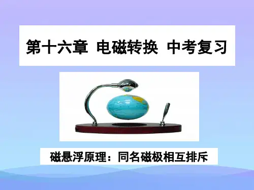 中考物理复习：电磁转换ppt 苏科版优秀课件