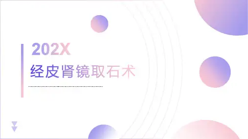 经皮肾镜取石术护理查房