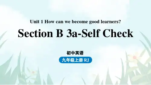 人教新目标版九年级英语全册课件Unit 1 How can we become good learn