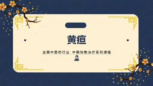 中药穴位贴敷治疗黄疸PPT