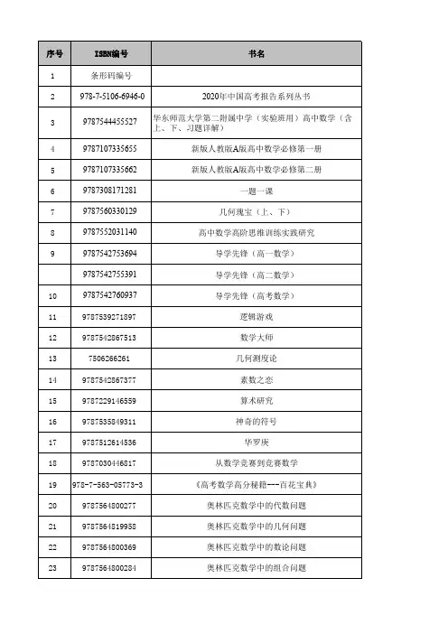 华东师范大学第二附属中学(实验班用)高中数学(含
