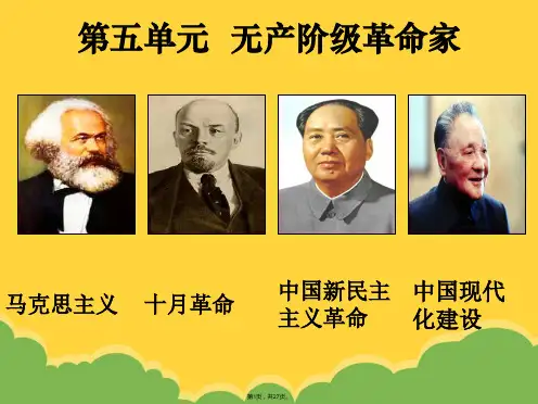 科学社会主义的奠基人马克思优质课(共27张PPT)