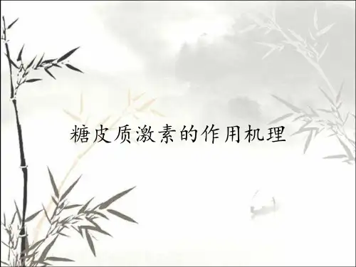糖皮质激素的作用机理