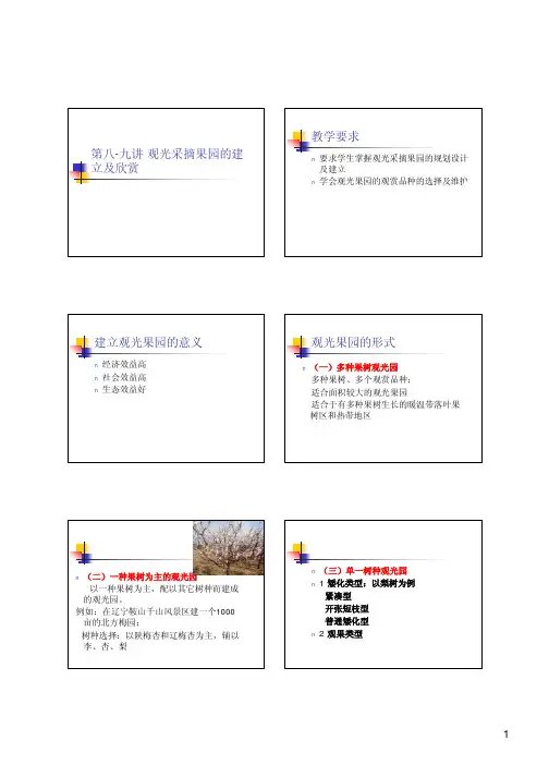 第七讲观光果园建立及欣赏