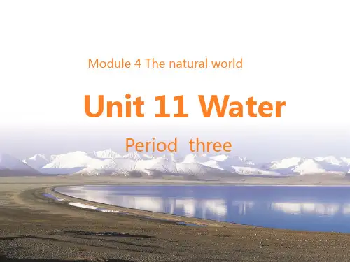 沪教版五年级上学期英语Unit 11 Water 课件