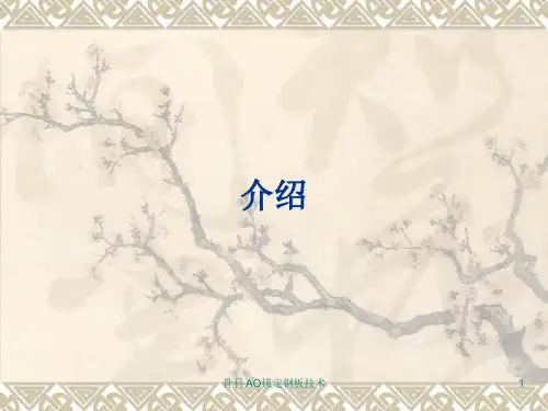 骨科 AO锁定钢板技术ppt课件