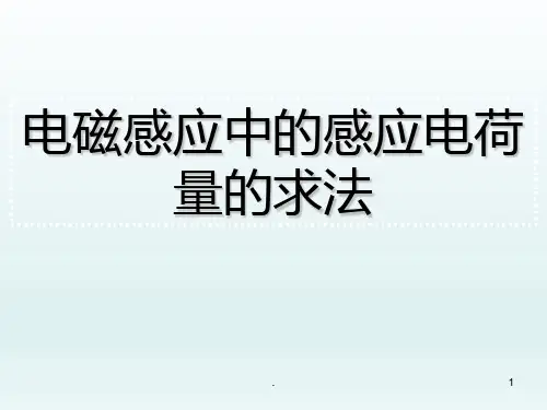 电磁感应中的电荷量PPT课件