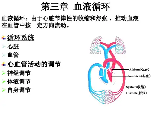 动物生理学 第3章 血液循环 图文