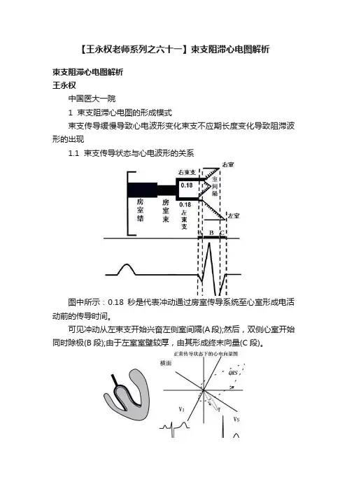 【王永权老师系列之六十一】束支阻滞心电图解析
