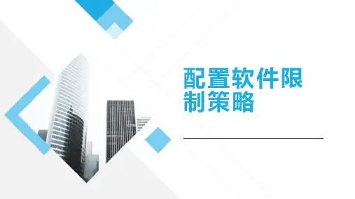 操作系统安全：配置软件限制策略
