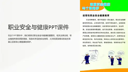 职业安全与健康PPT课件