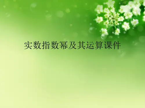 实数指数幂及其运算优秀课件