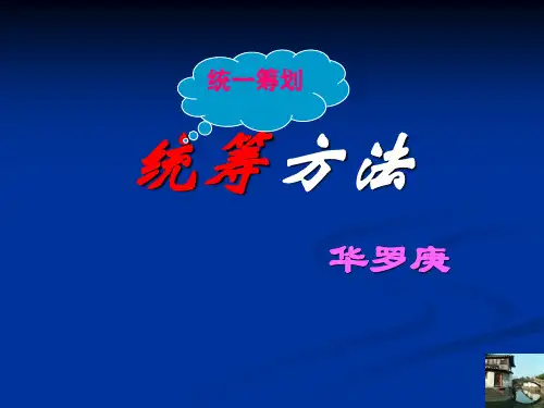 《统筹方法》ppt课件完美版