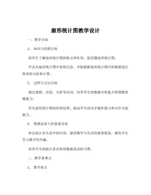 扇形统计图教学设计