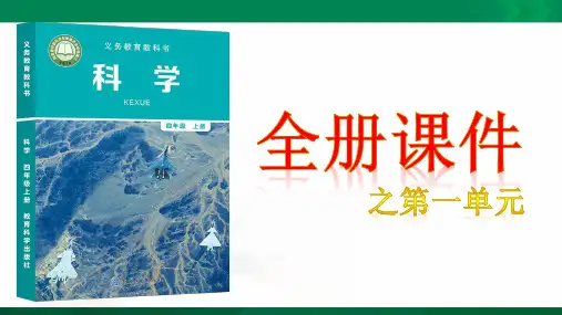 完整版 教科版小学四年级科学上册全册课件 之第一单元课件