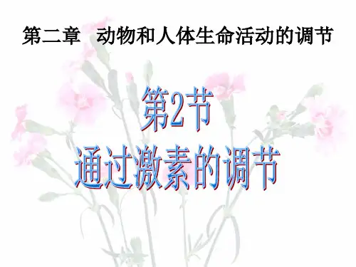 生物必修Ⅲ人教新课标2-2通过激素的调节课件(30张)