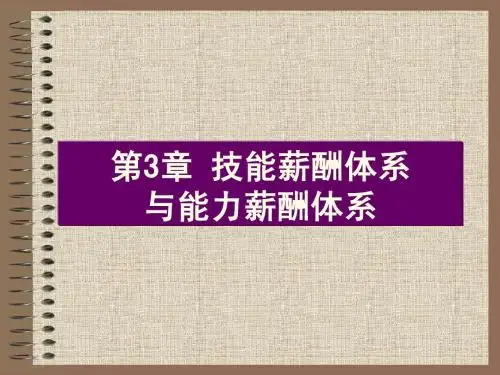 第3章 技能薪酬体系与能力薪酬体系