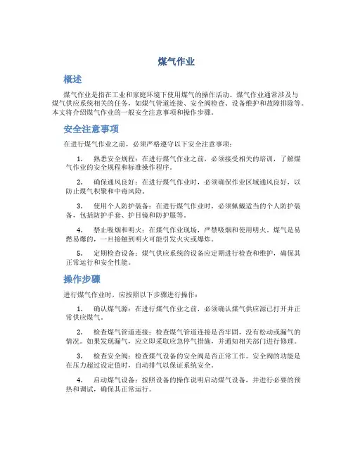 煤气作业_精品文档