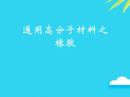 【正式版】通用高分子材料之橡胶PPT
