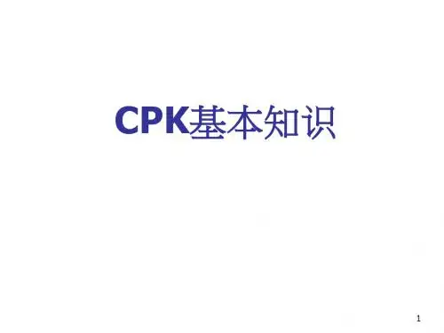 CPK基本知识ppt课件