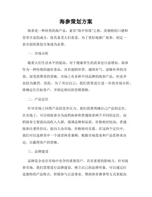 海参策划方案